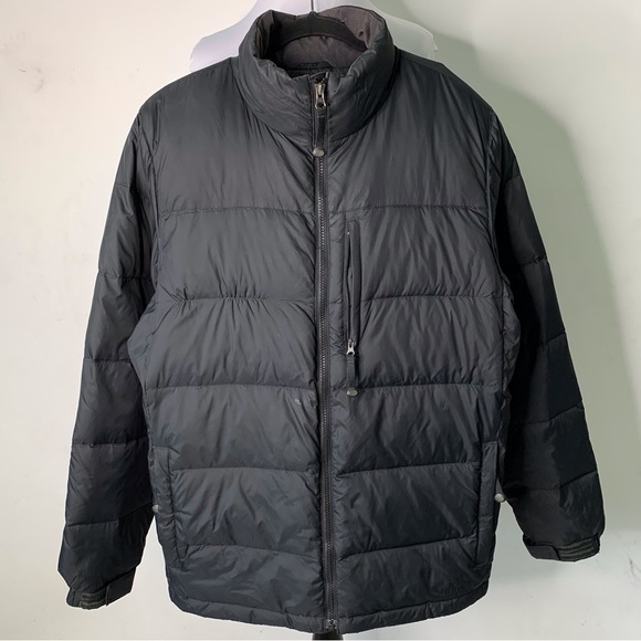 L.L. Bean Mens Mountain Classic Black Puffer Jacket Size Medium